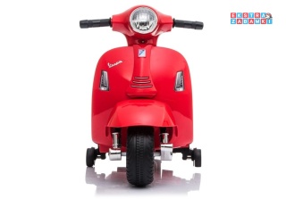 Czerwony Skuter Vespa GTS 300 Mini na akumulator - 1x35W, 6V/4.5Ah, LED - [5346]
