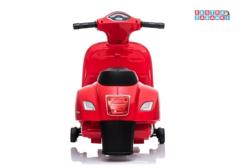 Czerwony Skuter Vespa GTS 300 Mini na akumulator - 1x35W, 6V/4.5Ah, LED - [5346]