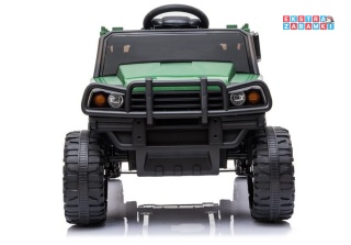 Zielone Auto BDM0926 na akumulator - 2x45W, 12V/7Ah, EVA, ekoskóra, LED, pilot - [4172]