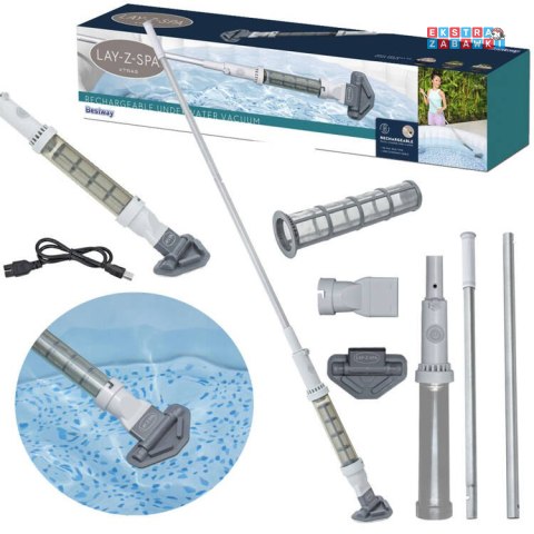 Bestway Akumulatorowy bezprzewodowy odkurzacz do jacuzzi Lay-Z-Spa 60327
