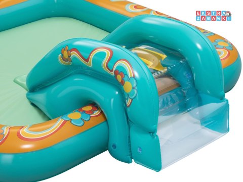 Bestway Dmuchany wodny plac zabaw Zjeżdżalnia + zraszacz + piłki 53164