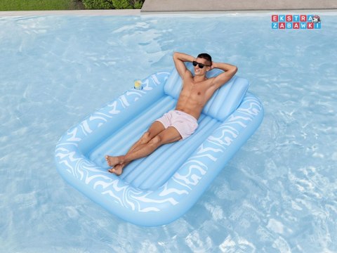 Bestway Materac plażowy 214x155cm + poduszka i uchwyt na kubek 43838