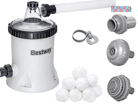 Bestway Pompa filtrująca do basenu 5678 l/h na kulki filtracyjne 58870