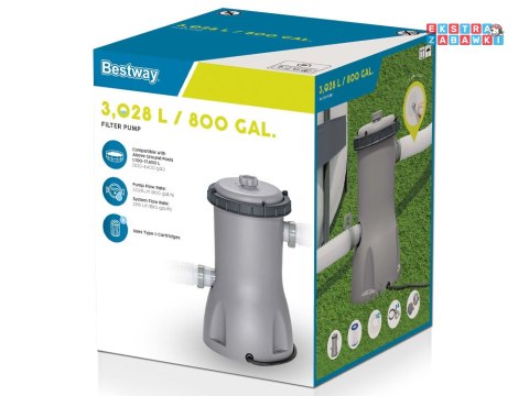 Bestway Pompa filtrująca do basenu wyd 3m3/h 58386