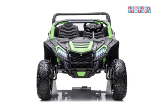 Zielony STRONG A032 buggy na akumulator - zielony, 1x180W, 24V/14Ah, silnik bezszczotkowy, pompowane koła, ekoskóra [9008]
