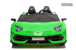 [8284] Lamborghini Aventador SX2028 z funkcją Driftu na akumulator 2x200W 24V/7Ah EVA LED panel dźwiękowy pilot - zielony