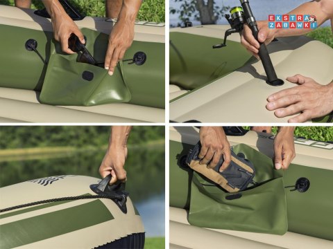 Bestway Dmuchany 3osob Ponton + wiosła 294 x 137cm Voyager X3 Raft 65164