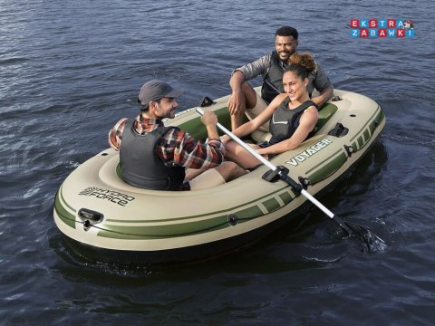 Bestway Dmuchany 3osob Ponton + wiosła 294 x 137cm Voyager X3 Raft 65164