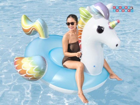 Bestway Dmuchany materac do pływania z uchwytami JEDNOROŻEC 224x164cm 41113