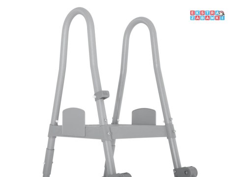 Bestway Drabinka do basenu 132cm - bezpieczna antypoślizgowa metalowa 58332