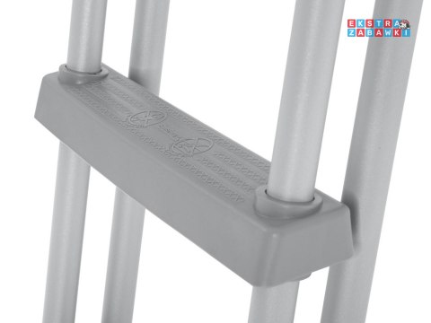 Bestway Drabinka do basenu 132cm - bezpieczna antypoślizgowa metalowa 58332