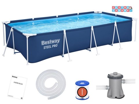 Bestway basen stelażowy 400 x 211 cm 8w1 56424