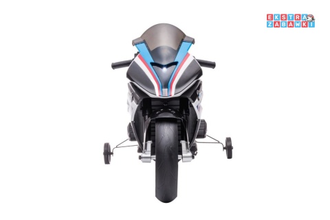 Biały Motor BMW HP4 Race JT5001 na akumulator - 2x45W, 12V/7Ah, EVA, LED, ekoskóra, panel muzyczny - [10563]