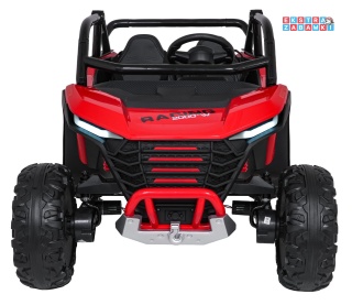 Buggy RACING Road 2000 na akumulator dwuosobowy - czerwony, 4x120W, pilot, MP3, wolny start [JL218]