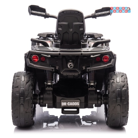 Czarny Quad DK-CA005 Can Am Outlander na akumulator - 4x200W, 24V/7Ah, EVA, LED, ekoskóra, Bluetooth [25027]