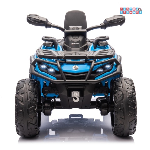 Niebieski Quad DK-CA005 Can Am Outlander na akumulator - 4x200W, 24V/7Ah, EVA, LED, ekoskóra, Bluetooth [25023]