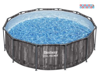Bestway Basen stelażowy 366x100cm 8w1 drewno 5614X