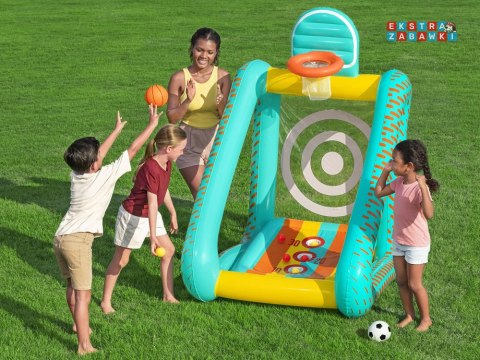 Bestway Gra ogrodowa 3w1 koszykówka + piłka nożna + cel 127x109x178cm 52813