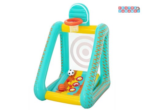Bestway Gra ogrodowa 3w1 koszykówka + piłka nożna + cel 127x109x178cm 52813