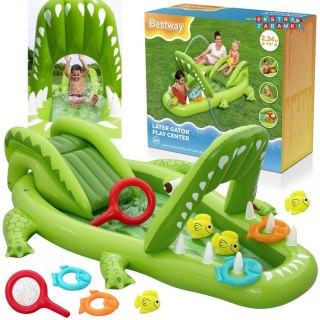 [BE53169] Wodny plac zabaw krokodyl 53169 234x163x87 cm zjeżdżalnia i akcesoria Bestway