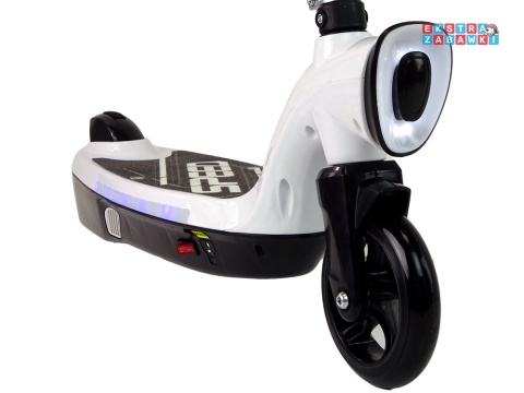 [13569] Hulajnoga Elektryczna KL-168 12V/7Ah 9-11 km/h LED - biały