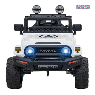 [JJ2099] Toyota FJ Cruiser na akumulator 4x4 (2x15W 2x30W) 12V/7Ah koła EVA pilot LED - biały