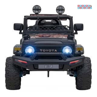 [JJ2099] Toyota FJ Cruiser na akumulator 4x4 (2x15W 2x30W) 12V/7Ah koła EVA pilot LED - czarny / moro