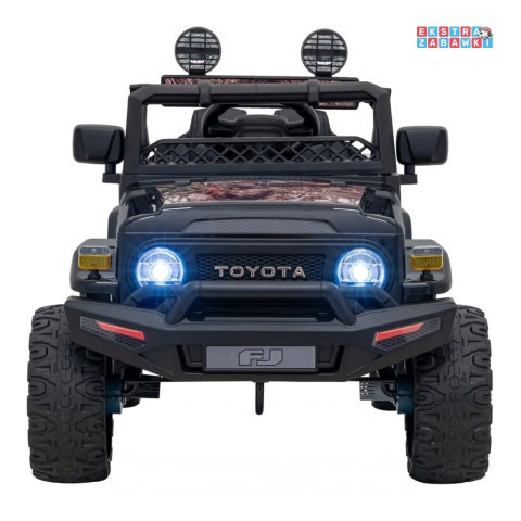 [JJ2099] Toyota FJ Cruiser na akumulator 4x4 (2x15W 2x30W) 12V/7Ah koła EVA pilot LED - czarny / moro