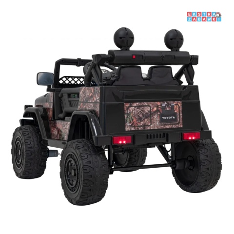 [JJ2099] Toyota FJ Cruiser na akumulator 4x4 (2x15W 2x30W) 12V/7Ah koła EVA pilot LED - czarny / moro
