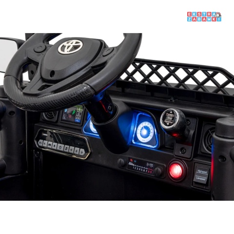 [JJ2099] Toyota FJ Cruiser na akumulator 4x4 (2x15W 2x30W) 12V/7Ah koła EVA pilot LED - czarny / moro