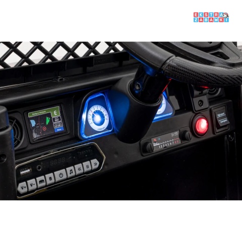 [JJ2099] Toyota FJ Cruiser na akumulator 4x4 (2x15W 2x30W) 12V/7Ah koła EVA pilot LED - czarny / moro