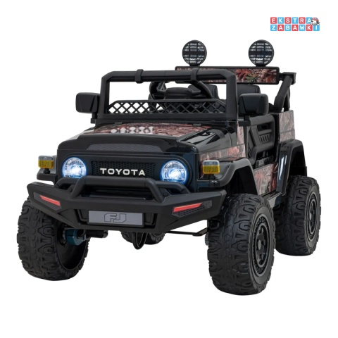 [JJ2099] Toyota FJ Cruiser na akumulator 4x4 (2x15W 2x30W) 12V/7Ah koła EVA pilot LED - czarny / moro
