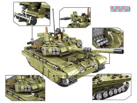 [ZA3471] Klocki wojskowe czołg Scorpio Tiger 1386 el.