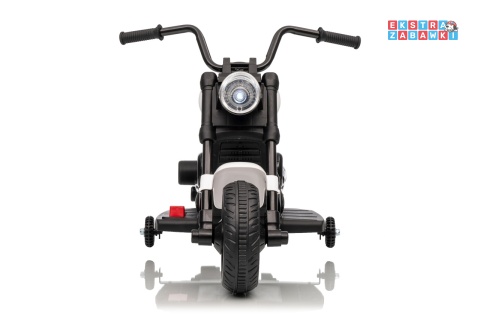 Motor STAR na akumulator - biały, 1x35W 6V/4.5Ah, światła LED, panel muzyczny, boczne kółka, wolny start [XMX-659]