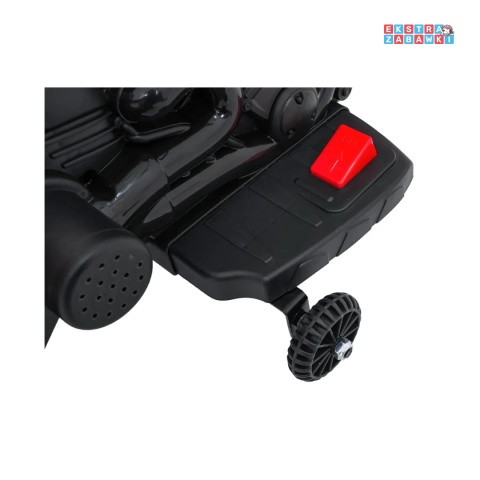 Motor STAR na akumulator - czerwony, 1x35W 6V/4.5Ah, światła LED, panel muzyczny, boczne kółka, wolny start [XMX-659]