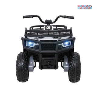 Biały Quad ATV Arctic Cat na akumulator - 4x200W, 24V/10Ah, pilot, EVA, LED, Bluetooth, ekoskóra [A800]