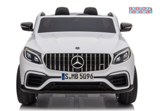 [4126] Mercedes GLC 63S na akumulator 4x45W 12V/10Ah EVA LED ekoskóra pilot - biały