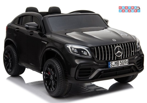 [4125] Mercedes GLC 63S na akumulator 4x45W 12V/10Ah EVA LED ekoskóra pilot - czarny