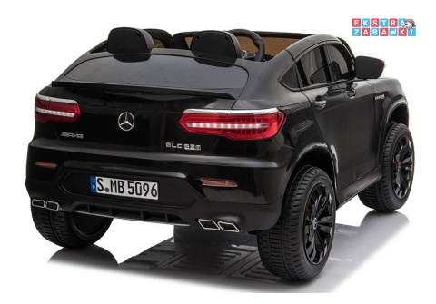 [4125] Mercedes GLC 63S na akumulator 4x45W 12V/10Ah EVA LED ekoskóra pilot - czarny