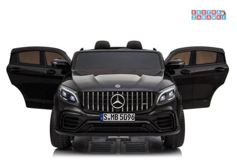 [4125] Mercedes GLC 63S na akumulator 4x45W 12V/10Ah EVA LED ekoskóra pilot - czarny
