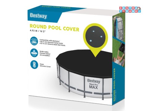 Bestway POKRYWA na basen stelażowy 488cm 58249