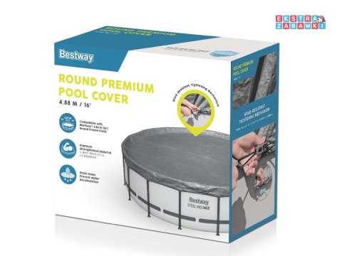 Bestway Pokrywa na basen 488 cm LINIA PREMIUM 58952