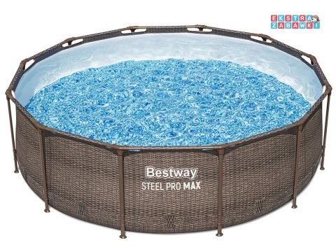 Bestway basen Stelażowy 366x100cm 9w1 rattan 56709