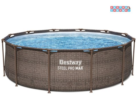 Bestway basen Stelażowy 366x100cm 9w1 rattan 56709