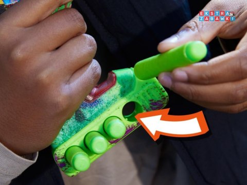 [ZA6190] Hasbro pistolet NERF Zombie Driller z celownikiem 16x pianowe naboje