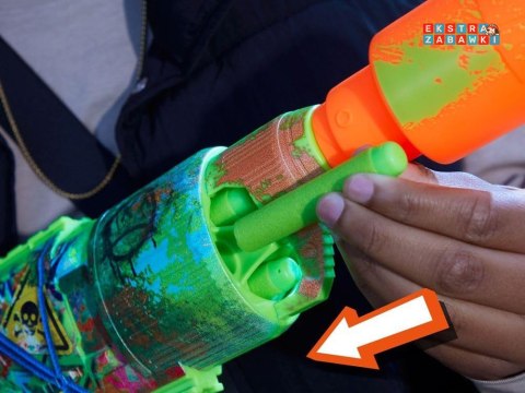 [ZA6190] Hasbro pistolet NERF Zombie Driller z celownikiem 16x pianowe naboje