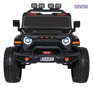 [SX2539] Terenowy Extreme Sport na akumulator 4x4 960W 24V/7Ah Bluetooth EVA ekoskóra LED - czarny