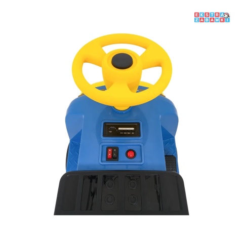 [SX3658] Lokomotywa Stacyjkowo dwuosobowa na akumulator 2x35W 12V/7Ah Bluetooth Led 2 prędkości - niebieski