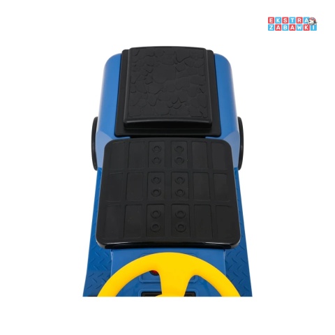 [SX3658] Lokomotywa Stacyjkowo dwuosobowa na akumulator 2x35W 12V/7Ah Bluetooth Led 2 prędkości - niebieski