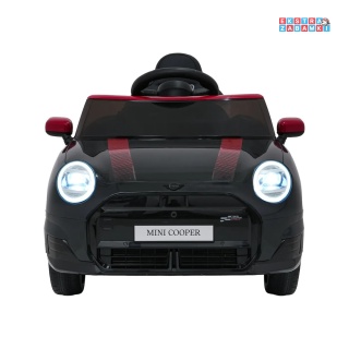 [SX3518] Autko Mini Cooper na akumulator 2x35W 12V/7Ah koła EVA Bluetooth LED z przodu i z tyłu pilot - czarny